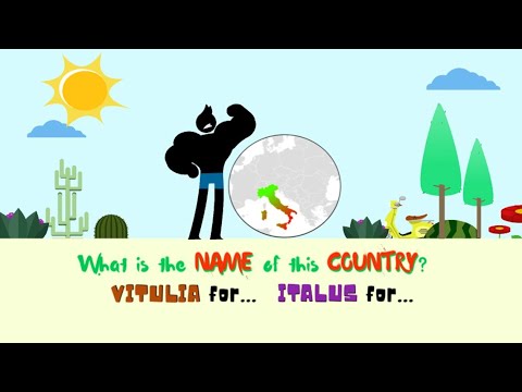 VITULIA . . . ITALUS for . . . Guess what this country's name is!