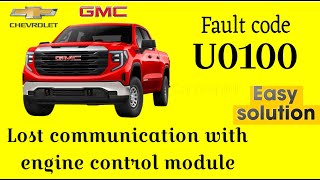 U0100 GMC  Lost communication with engine control unit easy solution U0401,U0422.