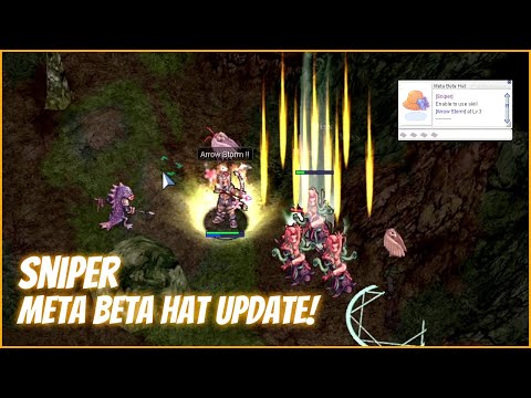 Ragnarok Online MSP - Sniper - Level Up Milestone - Meta Beta Hat (Update)