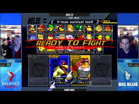 NGPU 32 SSBM - GVS | Silver Alloy [W] (Falco) vs. Klaps [L] (Falcon, Fox) - Melee GF