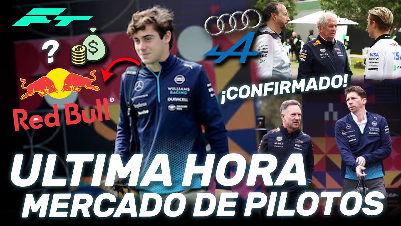 ¡¡ULTIMA HORA MERCADO de PILOTOS!! RED BULL CONFIRMA la LOCA OFERTA por COLAPINTO y NO los UNICOS...