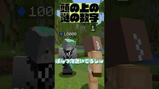 頭の上の数字　#マインクラフト #マイクラ #面白集