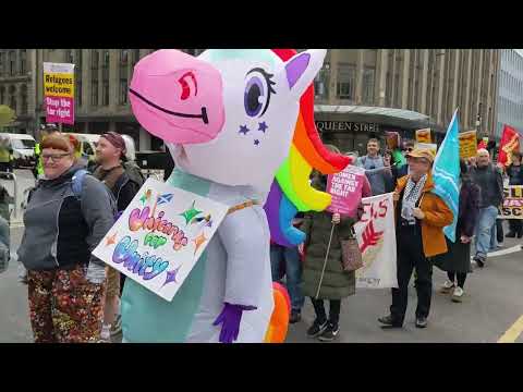 Stand Up To Racism March Glasgow 2026 full footage