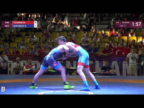 GOLD GR - 58 kg: G. SHOTADZE (GEO) df. M. YILDIRIM (TUR) by VPO1, 3-1
