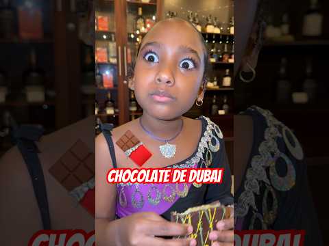 Dulce cumplió su deseo de comer chocolate de Dubai 🍫😍 #viralshorts #shorts