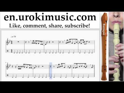 Recorder lessons (B.) Kesha - Praying Sheet Music Tutorial um-i352
