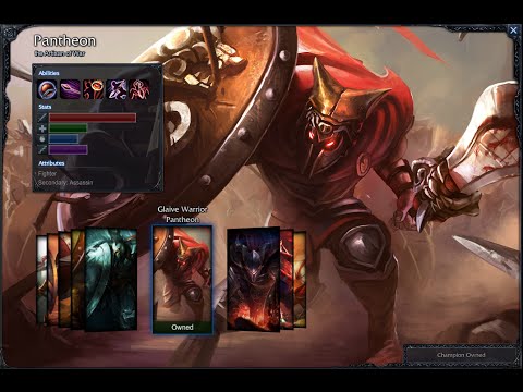 Glaive Warrior Pantheon Skin Spotlight Gameplay 1080p HD League Of Legends