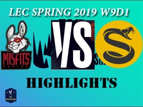MSF vs SPY Highlights W9D1 LEC  S2019 | Misfits Gaming vs. Splyce Hans Sama (Lucian) vs Kobbe(Vayne)