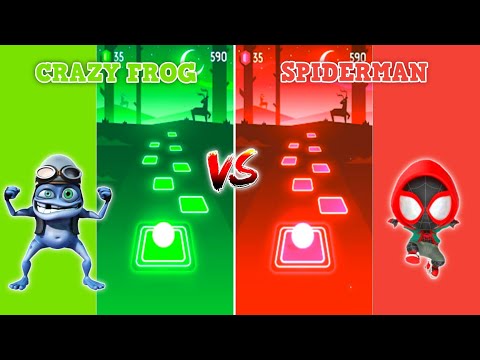 Crazy Frog Vs Spiderman - Tiles Hop EDM Rush | Beat Roller