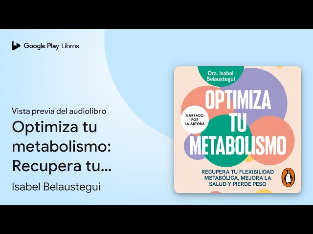 Vídeo relacionado con NI UN KILO MÁS: DESPERTAR METABÓLICO: El plan de 28 días para desbloquear tu metabolismo, reducir inflamación y recuperar tu energía después de los 40
