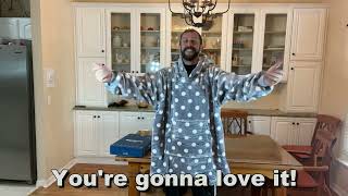 Review Bedsure Wearable Blanket Hoodie - Sherpa Fleece Hooded Blanket for Adult, Warm Comfortable
