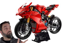 LEGO Technic Ducati Panigale V4 S Motorcycle reveal & first impressions! 42202