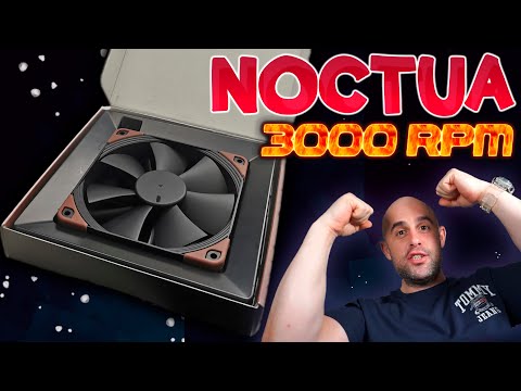 Kompiuterio Korpuso Ventiliatorius - Noctua NF-F12 Industrial PPC-3000 PWM, juodas video