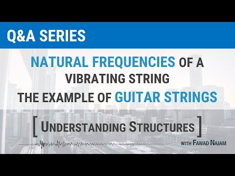 Natural Frequencies of a Vibrating String - The Example of Guitar Strings