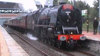 preview picture of video '46233 Duchess of Sutherland at St Helens Central'