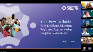 Your How-To Guide: Early Childhood Education Registered Apprenticeship Program Development