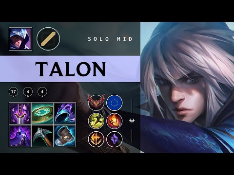Talon Mid vs Syndra - EUW Grandmaster Patch 25.23