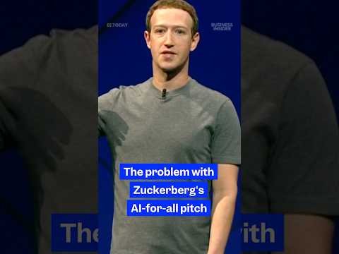Video thumbnail: Mark Zuckerberg wants an #AI future for everyone. Getting people on board is the hard part. #Meta