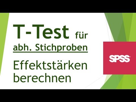Effektstärke für t-Test für abhängige Stichproben in SPSS ermitteln - Daten analysieren in SPSS (58)