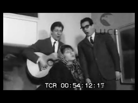 Maria Monti, Giorgio Gaber e Enzo Jannacci - Mostra di pittura di Sandro Luporini (14/02/1963)