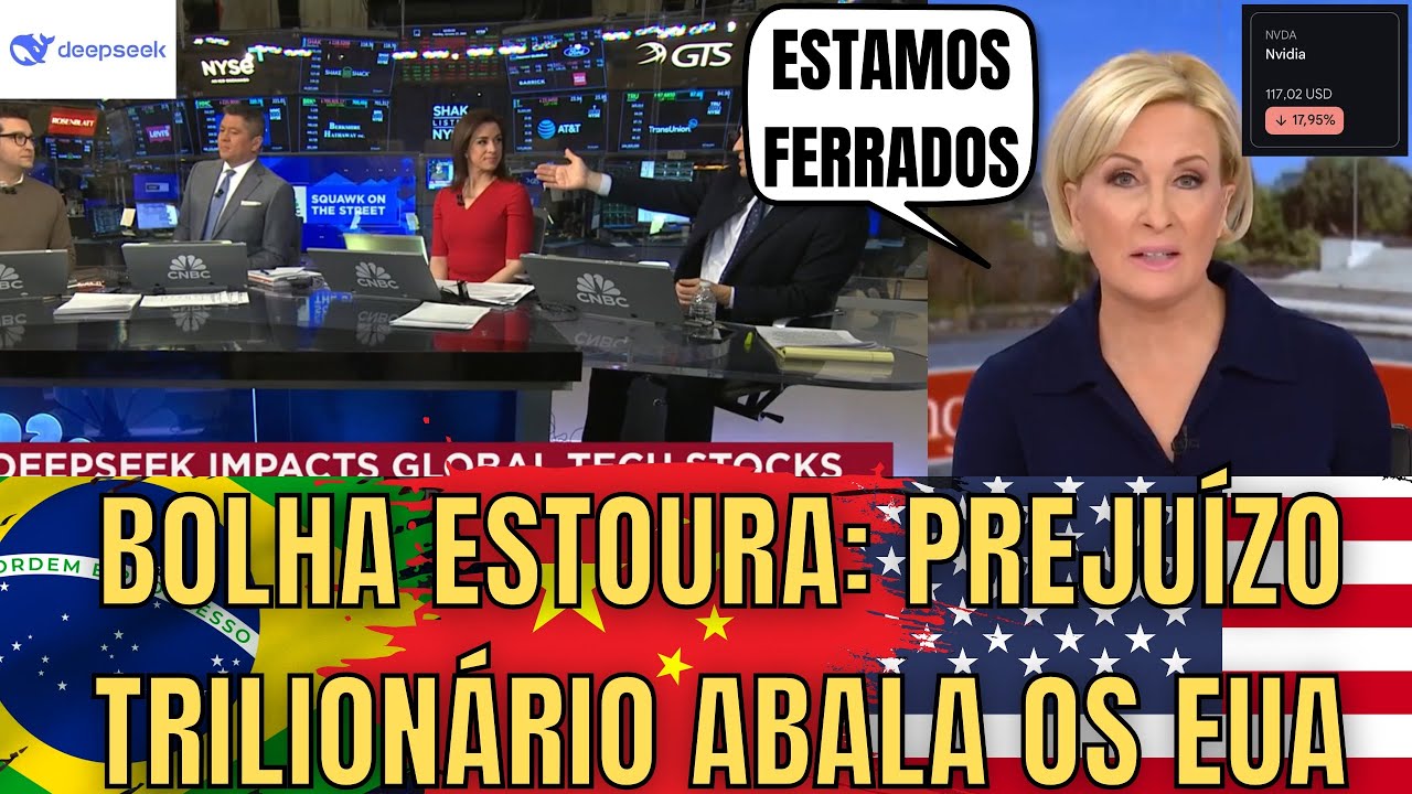 URGENTE: EUA TEM PREJUÍZO INCALCULÁVEL #CHINA #DEEPSEEK #BRASIL #BRICS