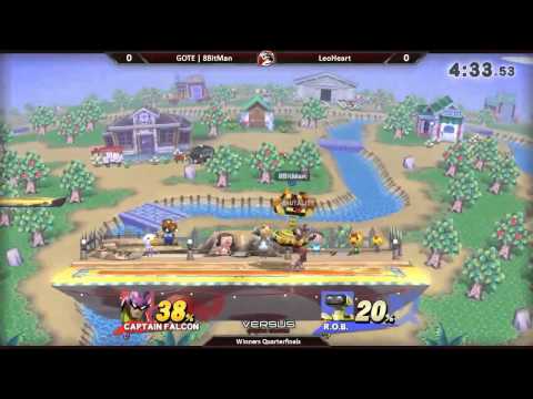Smash 4 Versus Weekly 8/6/15 - Winners Qtrs - 8Bitman (ROB) vs Leo Heart (CFalcon)