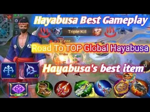 Gameplay Hayabusa Season 19 || Top 1 Global Hayabusa Mobile Legend