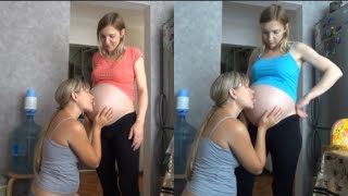 Download lagu Pregnant Tries Tees with Mother mp3