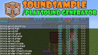 【Minecraft】SoundSample【/playsound補助ツール】