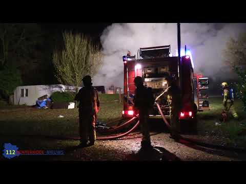 Twee chalets door brand verwoest op camping in Eibergen