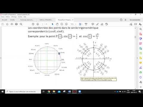 Calcul différentiel: Chapitre 3 dérivée des fonctions trigo