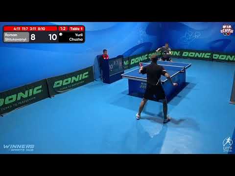 00:00 Roman Shtukovanyi 1-3 Yurii Chuzha West 5 WIN CUP 17.12.2022 | TABLE TENNIS WINCUP