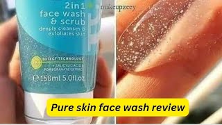 Oriflame pure skin 2 in 1 face wash & scrub re