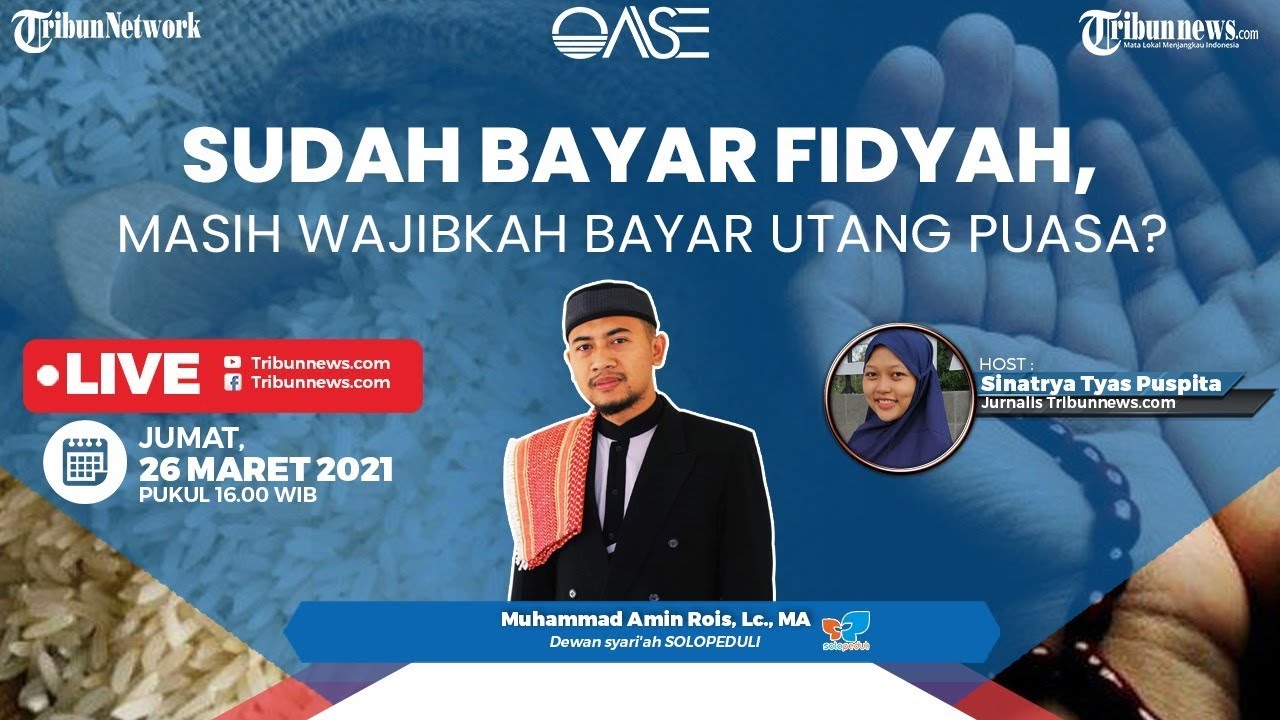 Apakah Sudah Bayar Fidyah Harus Bayar Utang Puasa Bagi Ibu Hamil Dan Ibu Menyusui Tribun Video