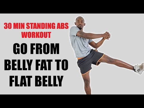 30 Minute Standing Abs Workout to go From Belly Fat to Flat Belly