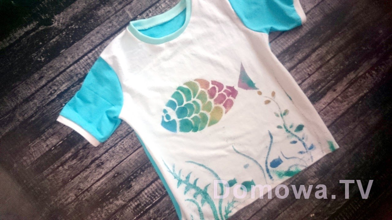 Malowanie koszulki farbami w sprayu