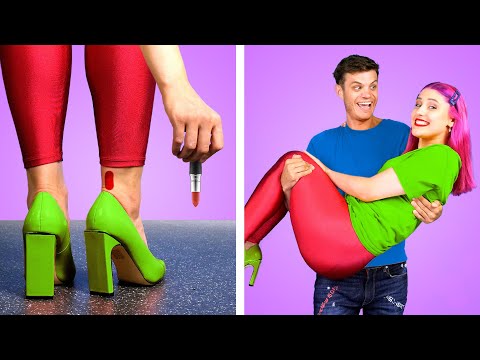 10 Funny COUPLE PRANKS || Him VS Her | Funny Situations By Crafty Panda