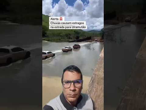 Alerta 🚨#Chuvas causam estragos na estrada para  #Uiramutã, #viral #Roraima