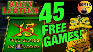 45 FREE GAMES!🏮 Happy Lantern & Golden Century Dragon #Casino #LasVegas #SlotMachines