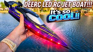 *ALL NEW* DEERC 2420 RC Jet Boat with INSANE LED Lights is AWESOME!!