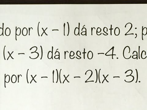 MFUNA | Pl6 - O resto da divisão quando o divisor é a multiplicação de TRÊS BINÔMIOS