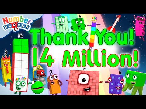  @Numberblocks | 🌟 #ThankYou for 14 Million Subscribers! 🌟 Learn to Count - Kingdom Kids Zone, Little Learners - Numberblocks