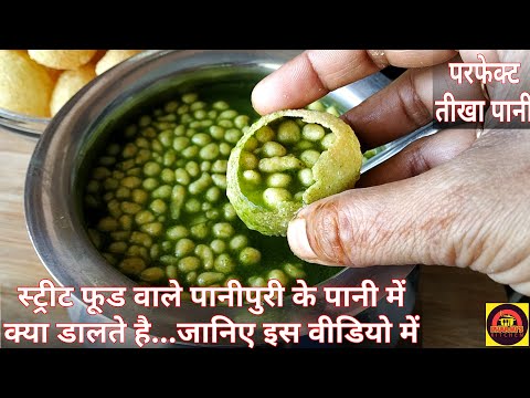 Tikha Pani For Pani Puri | स्ट्रीट फूड स्टाइल पानीपुरी का तीखा पानी बनाने की परफेक्ट रेसिपी