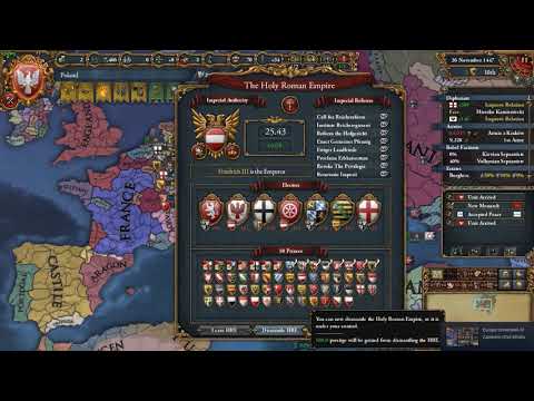 EU4-Dismantling HRE as Poland in 1447| Patch 1.27