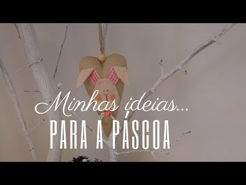 DIY: Enfeite Para Páscoa  💜💕 Coraçao em Tecido Com Coelhinho 🐰