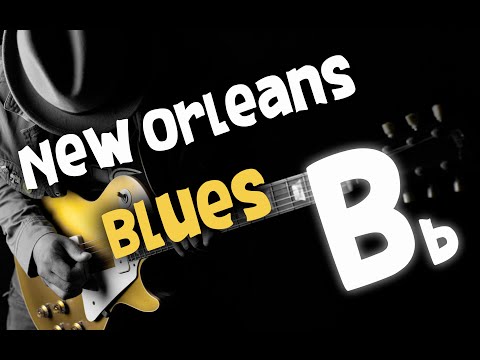 Blues Backing Track Jam - Ice B. - New Orleans blues  in Bb