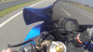 preview picture of video 'JJ ZX10R - Top Speed 200mph (320km/h) GPS'