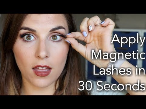 How to Apply Magnetic Eyelashes WITHOUT Eyeliner  | Bailey B. Video