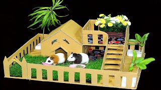 Cardboard House For Cute Baby Guinea Pig | The Pet House