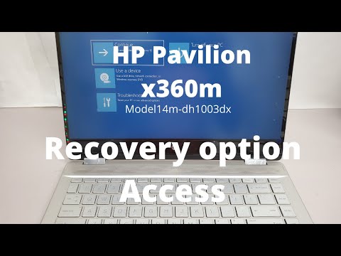 HP Pavilion x360 m Convertible "Recovery Option" How to access.